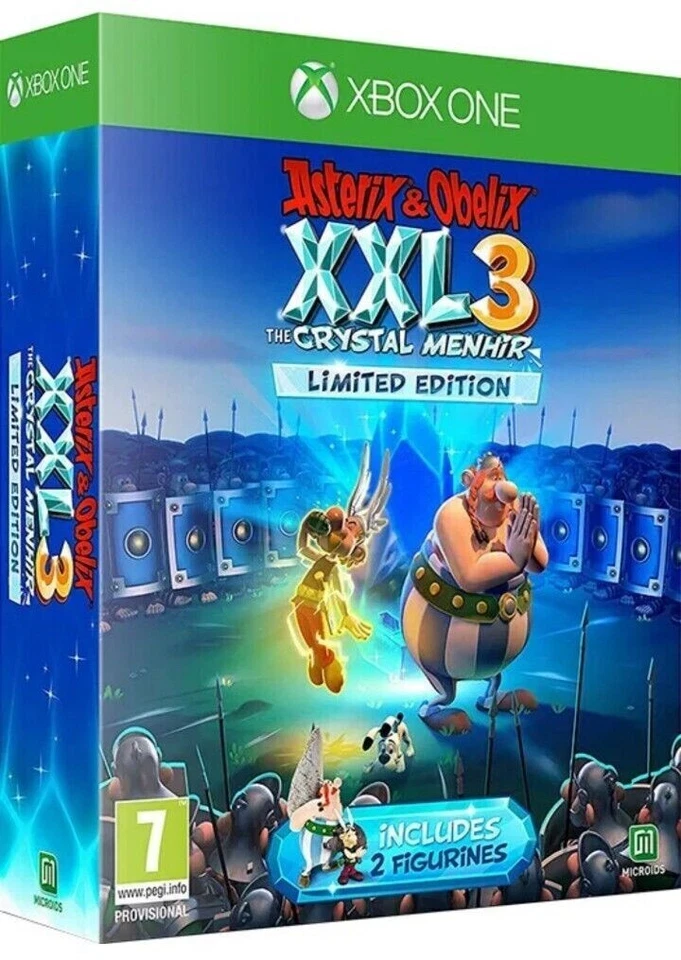 ASTERIX & OBELIX XXL3 – THE CRYSTAL MENHIR – LIMITED EDITION 2 FIGURINES XBOXONE - Immagine 1 di 1