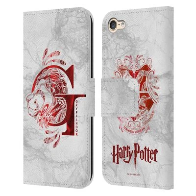HARRY POTTER DEATHLY HALLOWS IX LEATHER BOOK WALLET CASE FOR APPLE iPOD TOUCH - Image 1 of 4