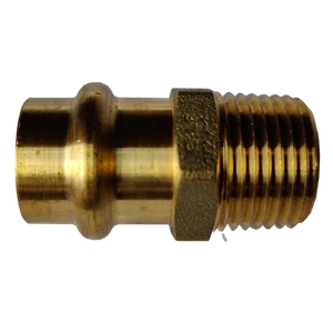 Adaptador Macho Prensa 1/2" 10 Piezas, Latón Sin Plomo, 1/2" Press Fit Macho - Imagen 1 de 3