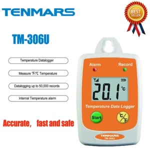 Registrador de datos de temperatura TENMARS TM-306U registro de datos hasta 50.000 registros USB # - Imagen 1 de 5