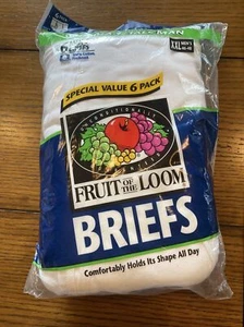 PACK de 6 calzoncillos calzoncillos Fruit of the Loom vintage para hombre XXL (46-48) - Imagen 1 de 2