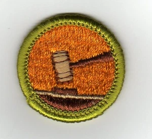 Public Speaking Merit Badge Type G, Cloth Back (1961-71), Mint! - Picture 1 of 1