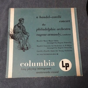 A HANDEL-CORELLI CONCERT Eugene Ormandy Conductor 10" COLUMBIA ML 2054 - Imagen 1 de 6