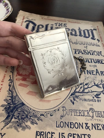 Antique 1870s Whiting Manufacturing Co. Sterling Calling Card Case Cover