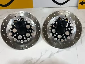 OEM Floating 00-14 Harley Touring Softail Dyna 11.5”in Front Wheel Brake Rotors - Picture 1 of 13