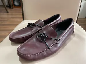 Zapatos sin cordones para hombre Lacoste con borlas de cuero Borgoña - EU 41 / UK 7 - Imagen 1 de 7