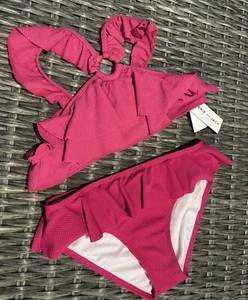 Janie and Jack UPF 50+ two piece swimwear Size 12 - Picture 1 of 2