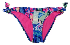ACCESSORIZE Beach Women's Multi-Colour Strappy Tie Bikini Floral Bottom UK 8 - Picture 1 of 3