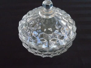 C-323 Fostoria American 2 Stück 5" Kubistische Süßigkeiten Nuss Schale - Bild 1 von 3