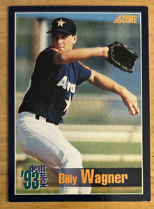 1994 Score ￼Billy Wagner ‘93 Draft Pick Rookie Card 536 Astros Pitcher Low-Grade