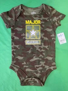 USA Army Major Cutie Camo Bodysuit/Vest 12 months NWT - Picture 1 of 3