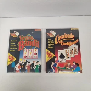 Vintage Vegas Bandits & Cavalcade Cards PC Game Lot of 2, New Sealed - Picture 1 of 7