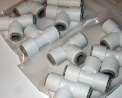 Parker TrueSeal Parflex PP6TU6 3/8" Tee Food Grade Water Beverage Fitting Qty 10 - Image 1 of 4