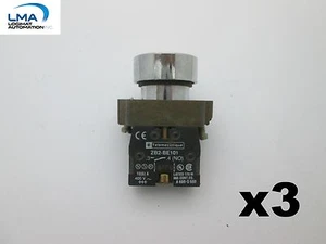 3 x TELEMECANIQUE ZB2-BE101 PUSH BLUE BUTTON CONTACT BLOCK (LOT of 3) - Imagen 1 de 3