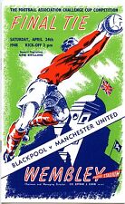 Manchester United FA Cup Final 1948 PROGRAMME - POSTFREE to UK