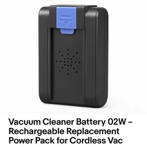 Vacuum Cleaner Battery 02W –Rechargeable Replacement Power Pack for Cordless Vac - Picture 1 of 2