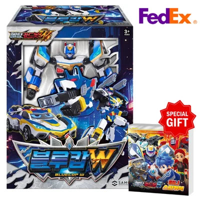 Metal Cardbot W BLUECOP W BLUE COP W Police Car Transformer Robot Car Toy 2025 - Image 1 of 4