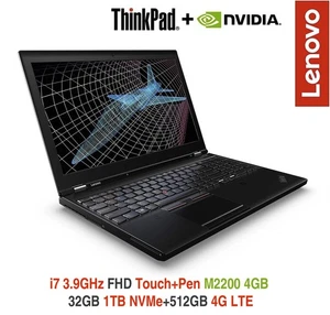 ThinkPad P51 i7 M2200 3.9GHz FHD Touch+Pen 32GB 1T NVMe+1T 4G + Docking Warranty - Picture 1 of 13