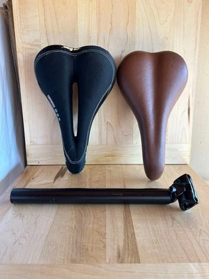 Asiento de bicicleta Serfas® de gel reactivo con poste *Más asiento adicional Foto 1 de 3