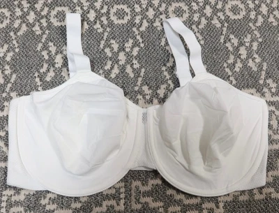 New Wacoal Wacoal Keep Your Cool Underwire Bra - Size 38G - White - # 855378 - Image 1 of 4