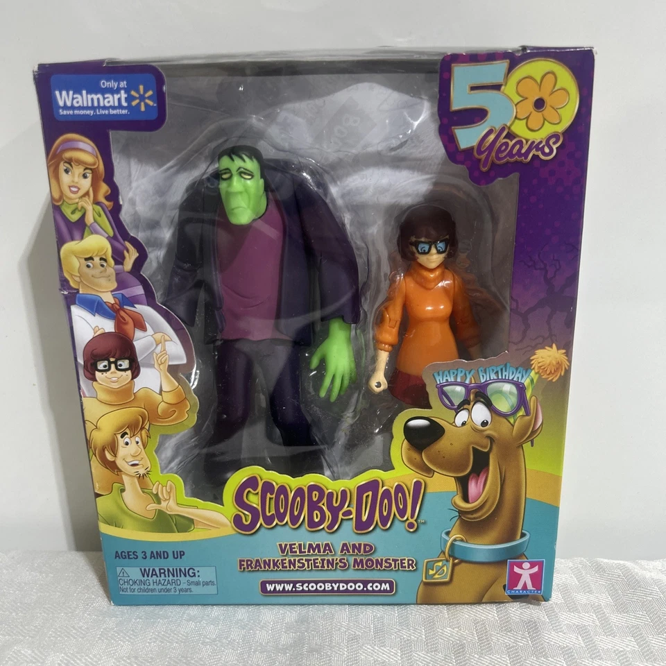 Figuras de acción Scooby-Doo 50 aniversario VELMA y MONSTRUO DE FRANKENSTEIN nuevas Foto 1 de 4