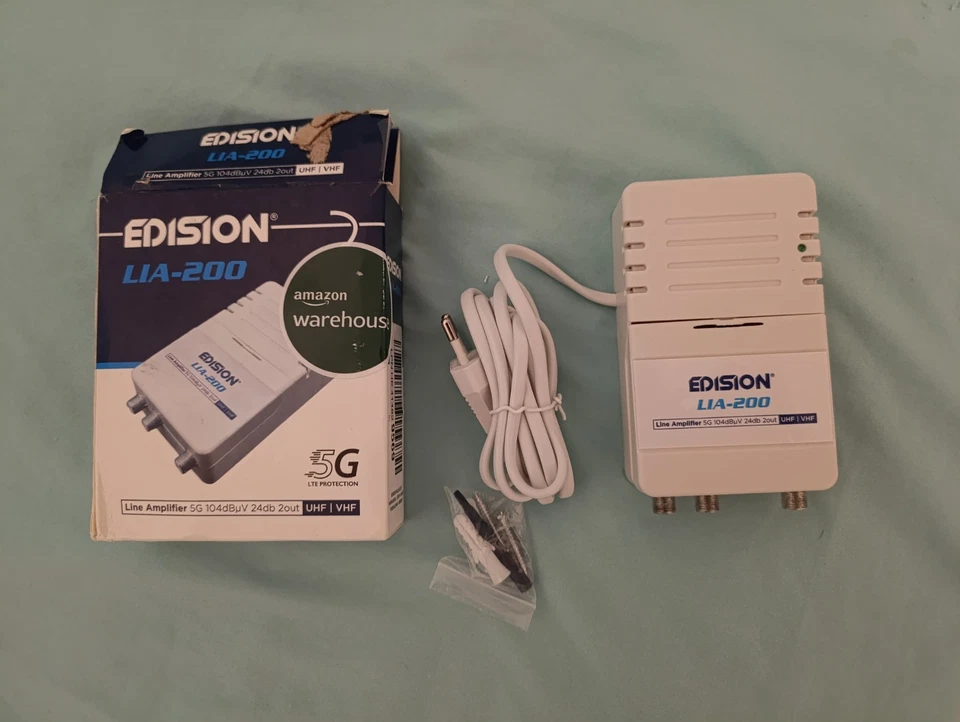 LIA-200 Amplificateur Antenne TV TNT intérieur d'appartement UHF/VHF... - Photo 1/1