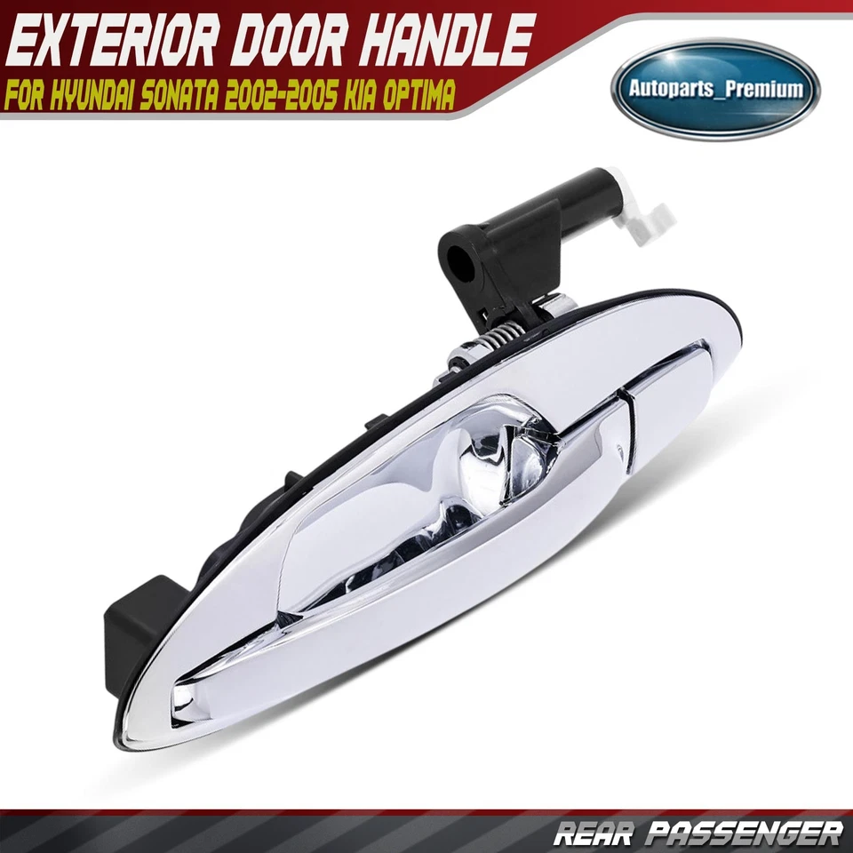 Manija de puerta exterior del lado del conductor trasero para Hyundai Sonata 2002-2005 Kia Optima Foto 1 de 4
