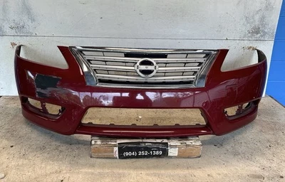 Cubierta del parachoques delantero Nissan Sentra 2013-2015 OEM (620223SH0H) Foto 1 de 4
