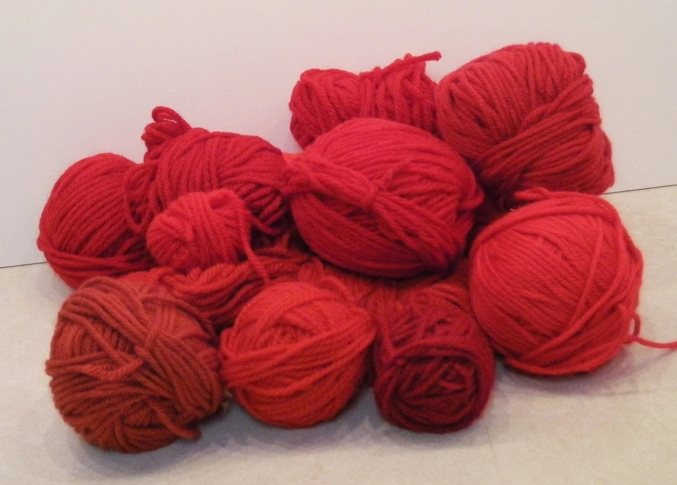 Lote de hilos para manualidades - rojos brillantes Foto 1 de 1