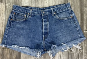 Levi's 501 XX Y2K Cut Off Jeansshorts Button Fly Größe 36 Jorts - Bild 1 von 13