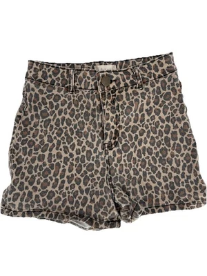 Pantalones cortos de mezclilla para mujer Altar'd State talla 0 estampado de leopardo guepardo Foto 1 de 4