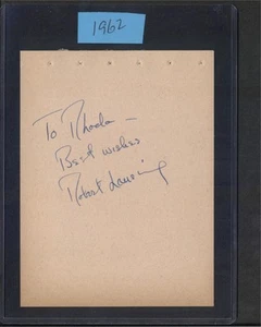 Robert Lansing - Página de libro de autógrafos firmados - Star Trek - Imagen 1 de 1