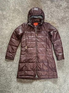 Abrigo Parka Largo de Plumón Lafuma - Puffer - Borgoña - Capucha Extraíble - Talla Mediana - Imagen 1 de 16