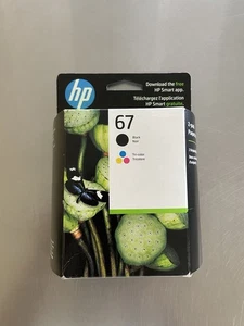 NOWE WKŁADY ATRAMENTOWE HP 67 Black & Tricolor (3YP29AN) OEM Oryginalne ZAPIECZĘTOWANE EXP 04/26 - Zdjęcie 1 z 3