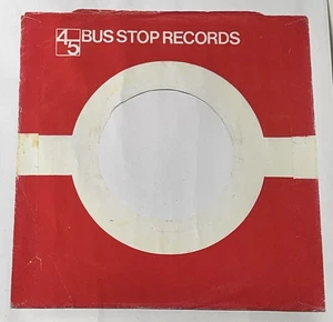 S65 Ten Replica/Copies Of An Original Bus Stop Label, Record Sleeve, Pack Of 10 - Picture 1 of 2