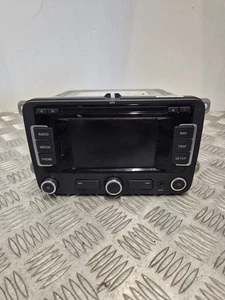 2011 SEAT LEON SAT NAV RADIO STEREO CD PLAYER HEAD UNIT 5P0035191C #2 - Picture 1 of 8