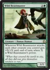4x Wild Beastmaster MTG Return to Ravnica NM Magic Regular