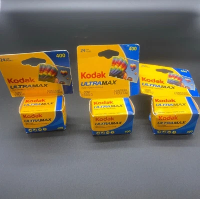 3 x Kodak Ultramax 35mm Color Film - 400 Print 24 exp. - Image 1 of 4