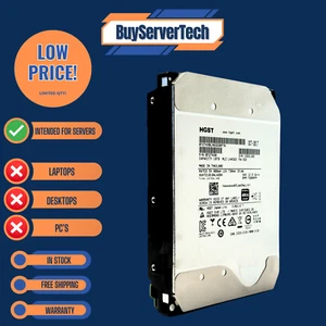 HGST 0F27438 10TB SAS 12Gbps 7200RPM 3.5" HDD | HUH721010AL4204 | Grade A - Picture 1 of 4