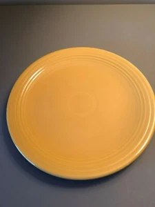 Vintage Fiesta Fiestaware Original Yellow 12" Chop Plate - Picture 1 of 2