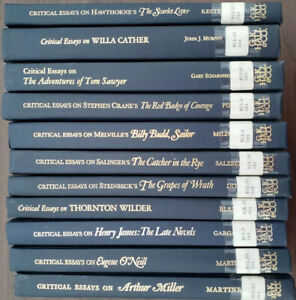 Critical Essays on American Literature Set of 11 Twain Steinbeck Wilder Miller..