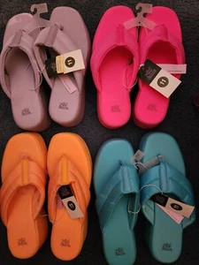 Wild Fable Women's Chunky Angela Platform MF Flip Flops (Orange) Size 11 - Picture 1 of 5