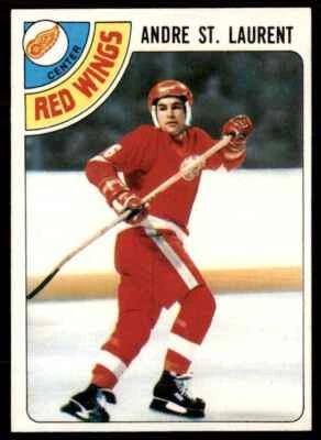 1978-79 Topps Hockey Cards Andre St. Laurent // Detroit Red Wings #32 - Image 1 of 2