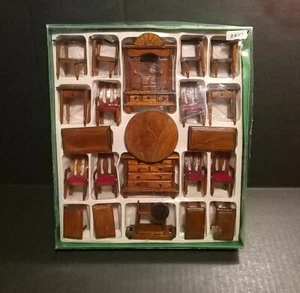 Mueble miniatura vintage antiguo europeo de madera Showa  - Imagen 1 de 6