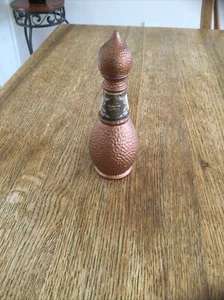 Vintage Pasha Türkischer Kaffeelikör *LEER* Mini Nip Flasche, Truthahn Kupferfarben - Bild 1 von 4