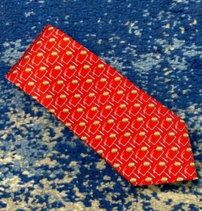 Corbata deportiva Izod roja blanca azul marrón gris negra blanca postes de gol - Imagen 1 de 4
