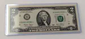 $2 Bill Frank Jefferson 1937 Series 2003 - Picture 1 of 5
