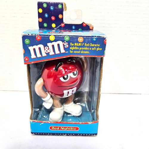 NIB M&M's 'Red Nightlite' Red M&M Candy Character LED Soft Glow Night