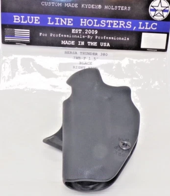 Bersa Thunder .380 IWB-F 1.5" Black Kydex Blue Line Holster - Image 1 of 3