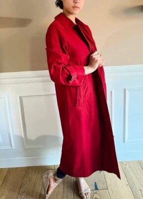 Burberry vintage red trench coat women 2P - Image 1 of 4